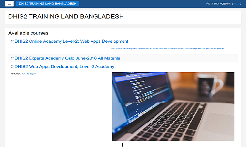 DHIS2 TRAINING LAND BANGLADESH
